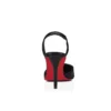 Apostropha Sling – Décolleté con cinturino posteriore da 80 mm – Pelle nappa – Nero – Donna