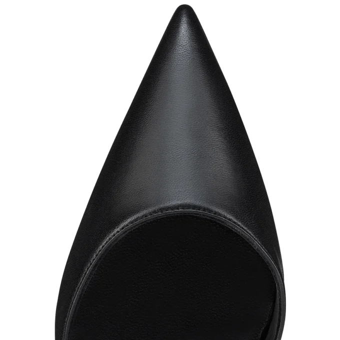 Apostropha Sling – Décolleté con cinturino posteriore da 80 mm – Pelle nappa – Nero – Donna