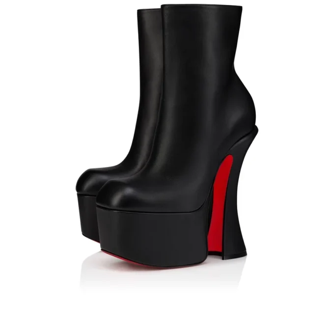 Aquabootie – Stivali con tacco basso da 160 mm – Pelle di vitello – Nero – Donna Aquabootie – Stivali con tacco basso da 160 mm – Pelle di vitello – Nero – Donna