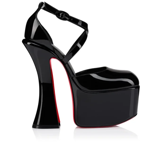 Aquadorcet – Décolleté con cinturini da 160 mm – Pelle di vitello verniciata – Nero – Donna Aquadorcet – Décolleté con cinturini da 160 mm – Pelle di vitello verniciata – Nero – Donna