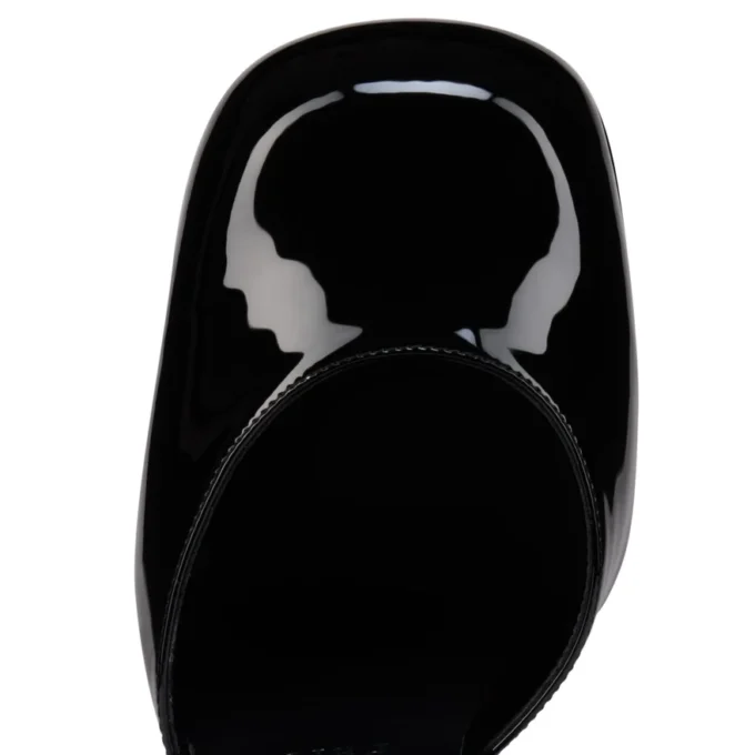 Aquadorcet – Décolleté con cinturini da 160 mm – Pelle di vitello verniciata – Nero – Donna Aquadorcet – Décolleté con cinturini da 160 mm – Pelle di vitello verniciata – Nero – Donna