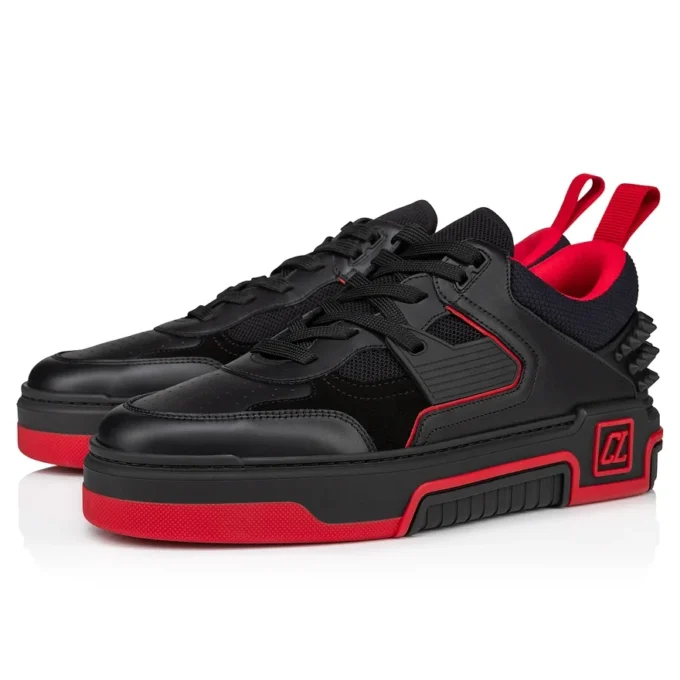 Astroloubi – Sneakers – Pelle di vitello e pelle scamosciata – Nero – Uomo Astroloubi – Sneakers – Pelle di vitello e pelle scamosciata – Nero – Uomo