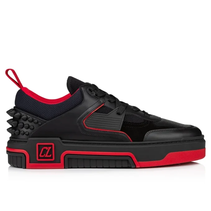 Astroloubi – Sneakers – Pelle di vitello e pelle scamosciata – Nero – Uomo Astroloubi – Sneakers – Pelle di vitello e pelle scamosciata – Nero – Uomo