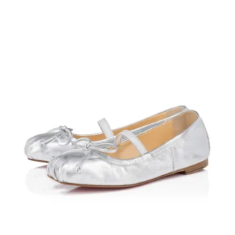 Baballet – Ballerine – Pelle nappa iridescente – Argento – Bambino