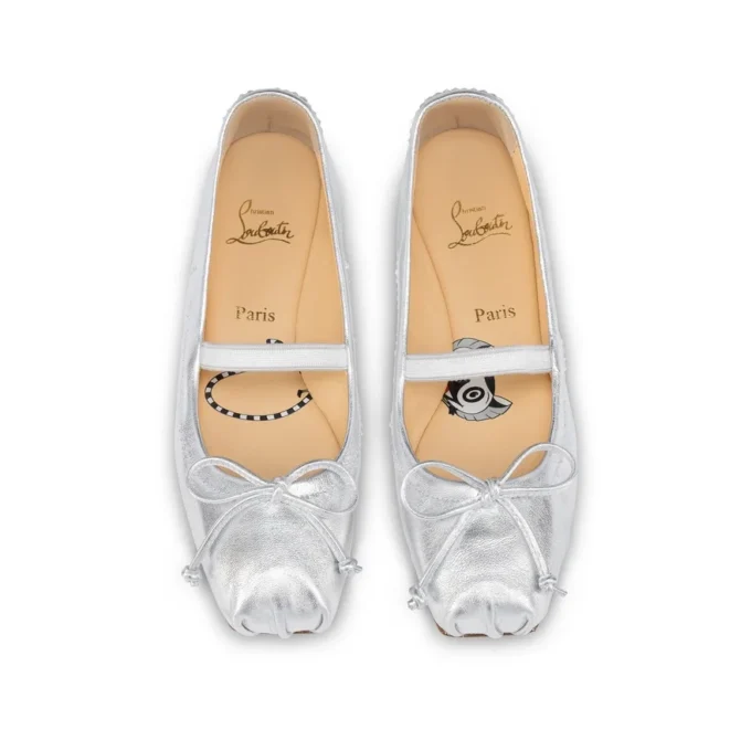 Baballet – Ballerine – Pelle nappa iridescente – Argento – Bambino