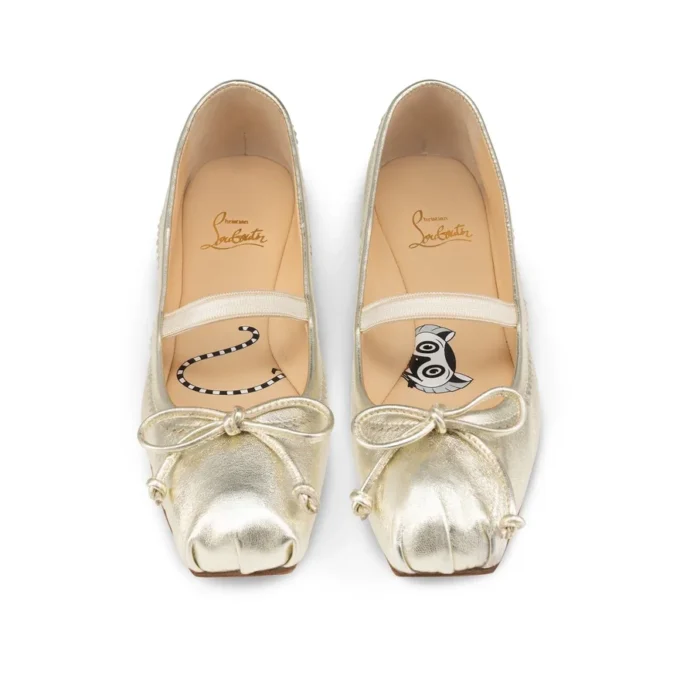 Baballet – Ballerine – Pelle nappa laminata – Platine – Bambini Baballet – Ballerine – Pelle nappa laminata – Platine – Bambini