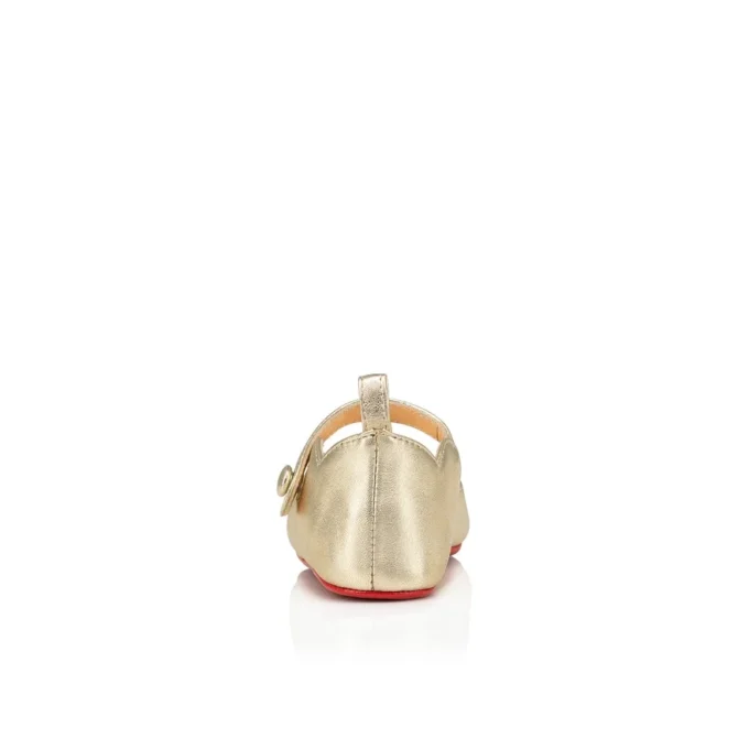 Baby Love Chick – Ballerine – Pelle nappa laminata – Platine – Bambini Baby Love Chick – Ballerine – Pelle nappa laminata – Platine – Bambini