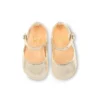 Baby Love Chick – Ballerine – Pelle nappa laminata – Platine – Bambini Baby Love Chick – Ballerine – Pelle nappa laminata – Platine – Bambini