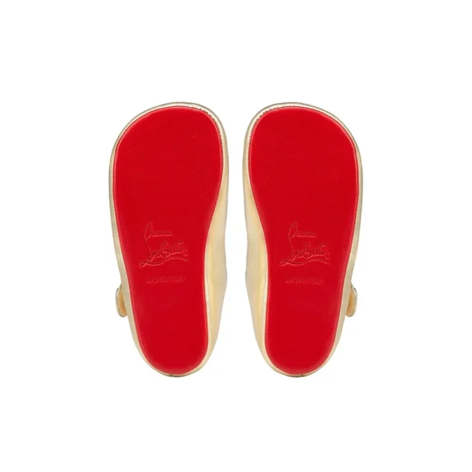 Baby Love Chick – Ballerine – Pelle nappa laminata – Platine – Bambini Baby Love Chick – Ballerine – Pelle nappa laminata – Platine – Bambini