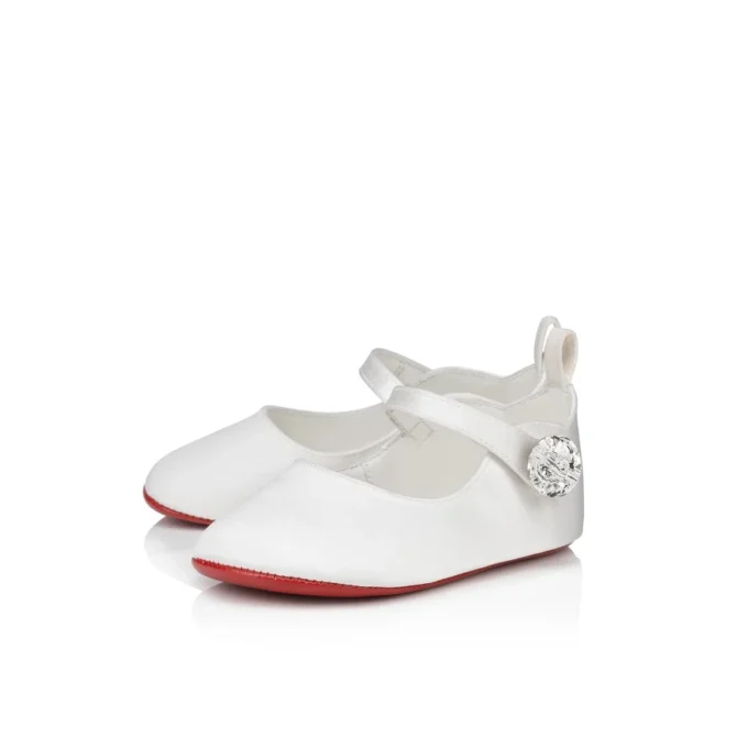 Baby Love Chick Strass – Ballerine – Raso crepe e strass – Bianco – Bambino Baby Love Chick Strass – Ballerine – Raso crepe e strass – Bianco – Bambino