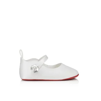 Baby Love Chick Strass – Ballerine – Raso crepe e strass – Bianco – Bambino