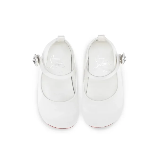 Baby Love Chick Strass – Ballerine – Raso crepe e strass – Bianco – Bambino Baby Love Chick Strass – Ballerine – Raso crepe e strass – Bianco – Bambino