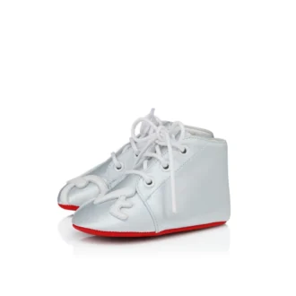 Baby Love – Derby – Raso di crepe – Blu pastello – Neonato