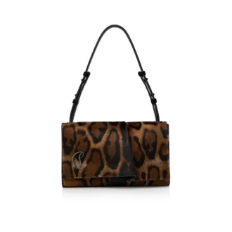 Baggy – Borsa a tracolla – Pelle di vitello pelosa con stampa “Bengali” – Marrone Baggy – Borsa a tracolla – Pelle di vitello pelosa con stampa “Bengali” – Marrone