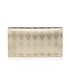 Bettina – Pochette – Pelle di agnello nappa laminata a forma di diamante – Platino chiaro