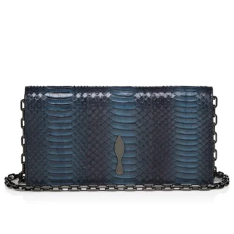 Bettina – Pochette – Pelle di serpente d’acqua – Nero