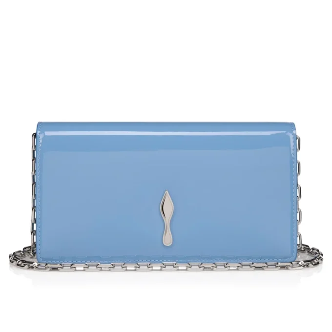Bettina – Pochette – Pelle di vitello verniciata – Ceruleo Bettina – Pochette – Pelle di vitello verniciata – Ceruleo