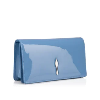 Bettina – Pochette – Pelle di vitello verniciata – Ceruleo