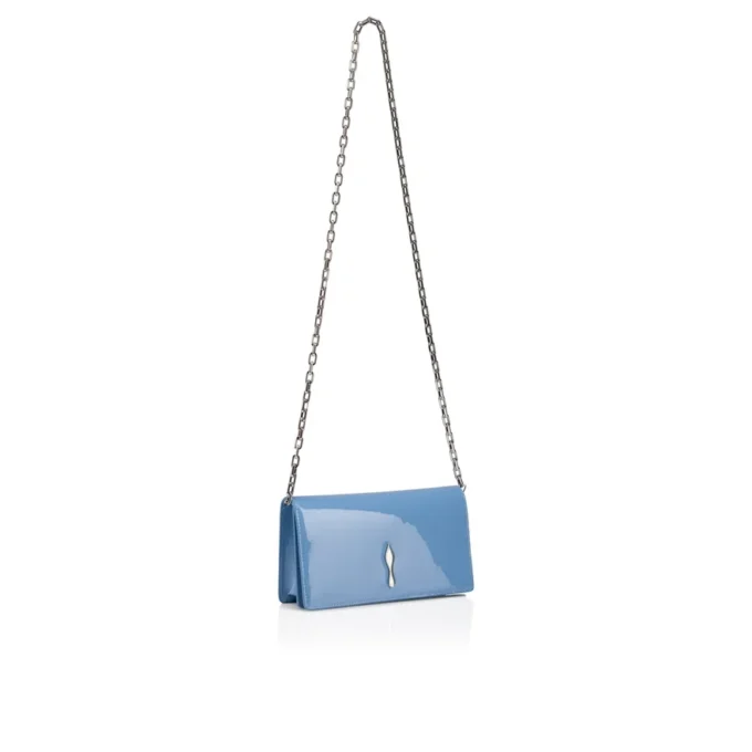 Bettina – Pochette – Pelle di vitello verniciata – Ceruleo Bettina – Pochette – Pelle di vitello verniciata – Ceruleo