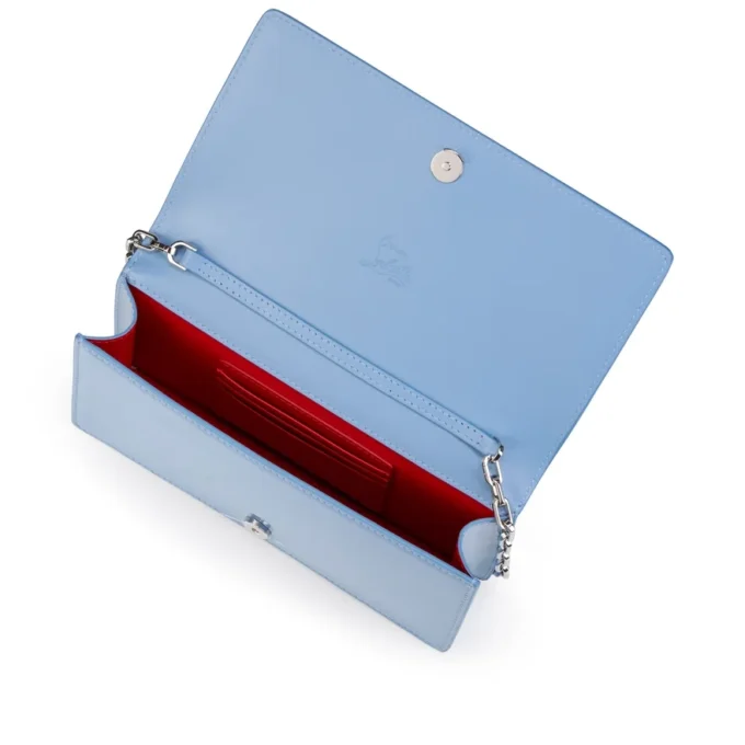 Bettina – Pochette – Pelle di vitello verniciata – Ceruleo Bettina – Pochette – Pelle di vitello verniciata – Ceruleo