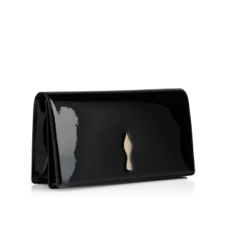 Bettina – Pochette – Pelle di vitello verniciata – Nero