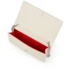 Bettina – Pochette – Pelle scamosciata, strass e perle – Argento Bettina – Pochette – Pelle scamosciata, strass e perle – Argento