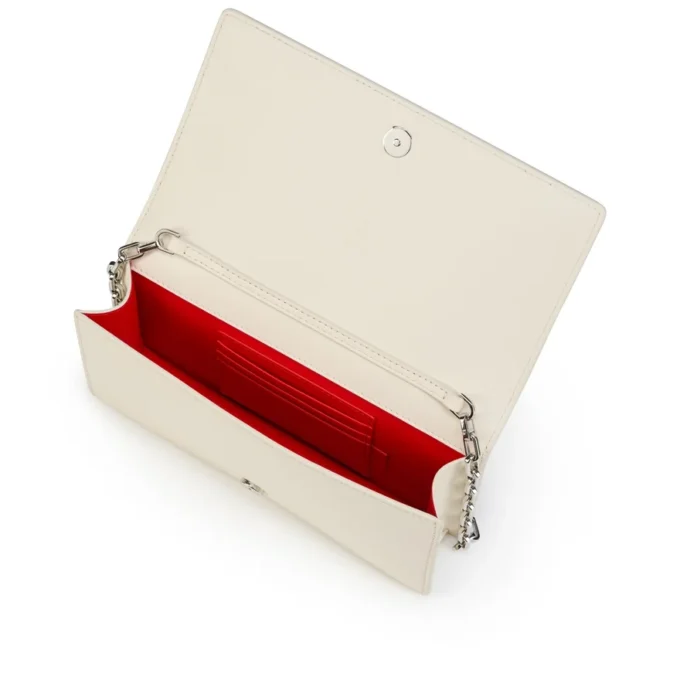 Bettina – Pochette – Pelle scamosciata, strass e perle – Argento Bettina – Pochette – Pelle scamosciata, strass e perle – Argento