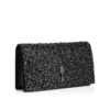 Bettina – Pochette – Veau Velours, strass e perle – Nero Bettina – Pochette – Veau Velours, strass e perle – Nero