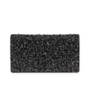 Bettina – Pochette – Veau Velours, strass e perle – Nero Bettina – Pochette – Veau Velours, strass e perle – Nero
