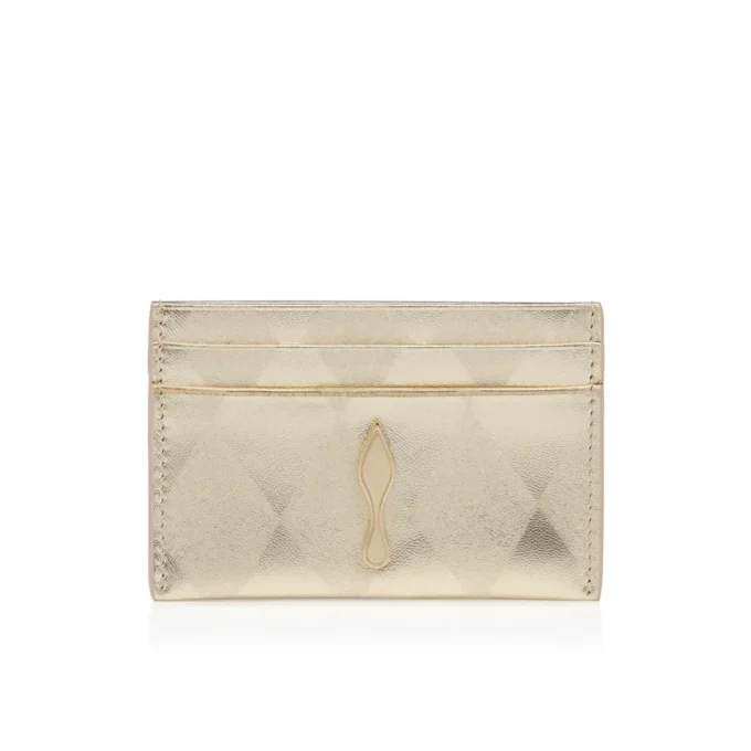 Bettina – Portacarte – Pelle di agnello nappa laminata a forma di diamante – Platino chiaro Bettina – Portacarte – Pelle di agnello nappa laminata a forma di diamante – Platino chiaro