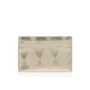 Bettina – Portacarte – Pelle di agnello nappa laminata a forma di diamante – Platino chiaro Bettina – Portacarte – Pelle di agnello nappa laminata a forma di diamante – Platino chiaro