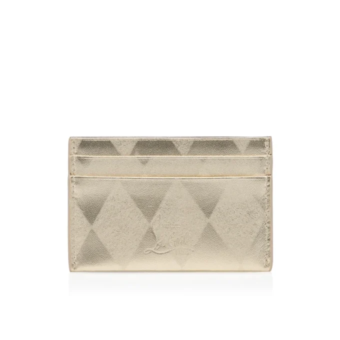 Bettina – Portacarte – Pelle di agnello nappa laminata a forma di diamante – Platino chiaro Bettina – Portacarte – Pelle di agnello nappa laminata a forma di diamante – Platino chiaro