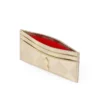 Bettina – Portacarte – Pelle di agnello nappa laminata a forma di diamante – Platino chiaro Bettina – Portacarte – Pelle di agnello nappa laminata a forma di diamante – Platino chiaro