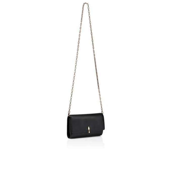 Bettina – Portafoglio con catena – Pelle di agnello nappa – Nero Bettina – Portafoglio con catena – Pelle di agnello nappa – Nero