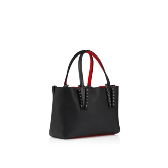 Cabata – Borsa Tote – Morbida pelle di vitello e borchie – Nero