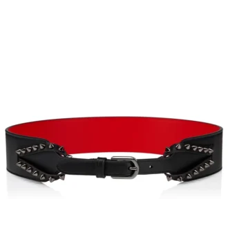 Cabata – Cintura – Pelle di vitello e borchie – Nero Cabata – Cintura – Pelle di vitello e borchie – Nero