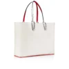 Cabata Large – Borsa Tote – Pelle di vitello e borchie – Bianco Cabata Large – Borsa Tote – Pelle di vitello e borchie – Bianco