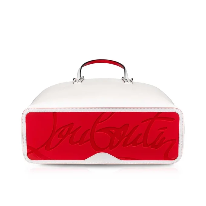 Cabata Large – Borsa Tote – Pelle di vitello e borchie – Bianco Cabata Large – Borsa Tote – Pelle di vitello e borchie – Bianco