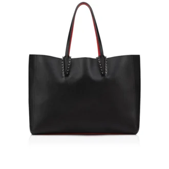 Cabata Large – Borsa Tote – Pelle di vitello e borchie – Nero
