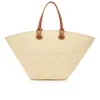 Cabata Large – Borsa Tote – Rafia e pelle di vitello – Naturale Cabata Large – Borsa Tote – Rafia e pelle di vitello – Naturale