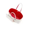 Cabata Small – Borsa Tote – Morbida pelle di vitello e borchie – Bianco Cabata Small – Borsa Tote – Morbida pelle di vitello e borchie – Bianco