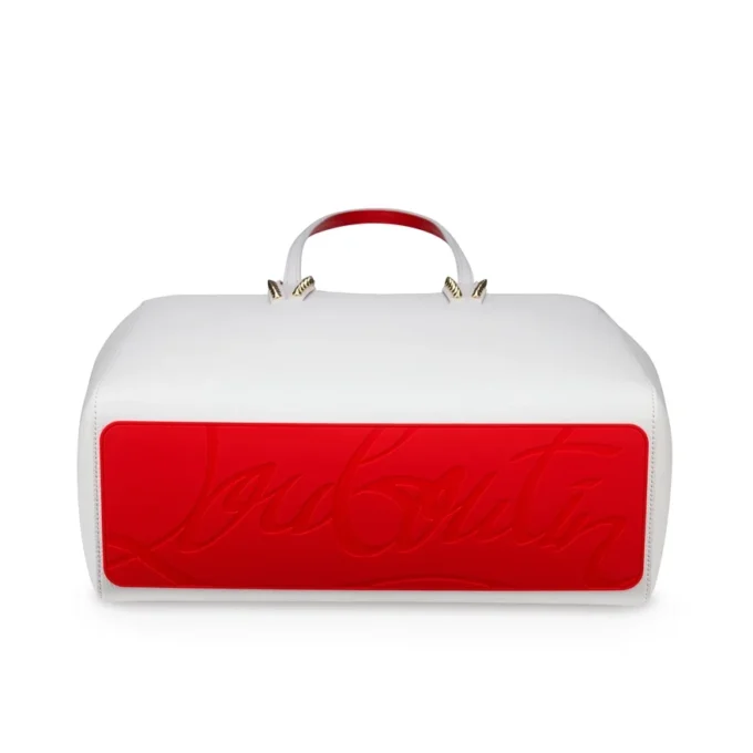 Cabata Small – Borsa Tote – Morbida pelle di vitello e borchie – Bianco Cabata Small – Borsa Tote – Morbida pelle di vitello e borchie – Bianco