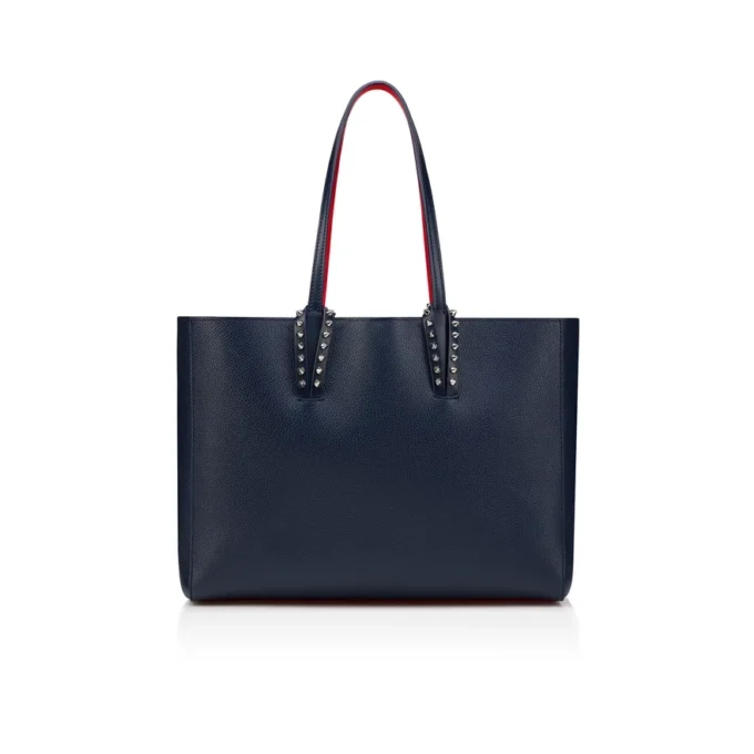 Cabata Small – Borsa Tote – Pelle di vitello e borchie – Zaffiro Cabata Small – Borsa Tote – Pelle di vitello e borchie – Zaffiro