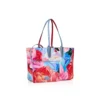 Cabata Small – Borsa Tote – Pelle di vitello verniciata con stampa Peonies – Multicolore Cabata Small – Borsa Tote – Pelle di vitello verniciata con stampa Peonies – Multicolore