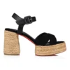 Calakala – Espadrillas da 85 mm – Pelle scamosciata e pelle di vitello – Nero – Donna Calakala – Espadrillas da 85 mm – Pelle scamosciata e pelle di vitello – Nero – Donna