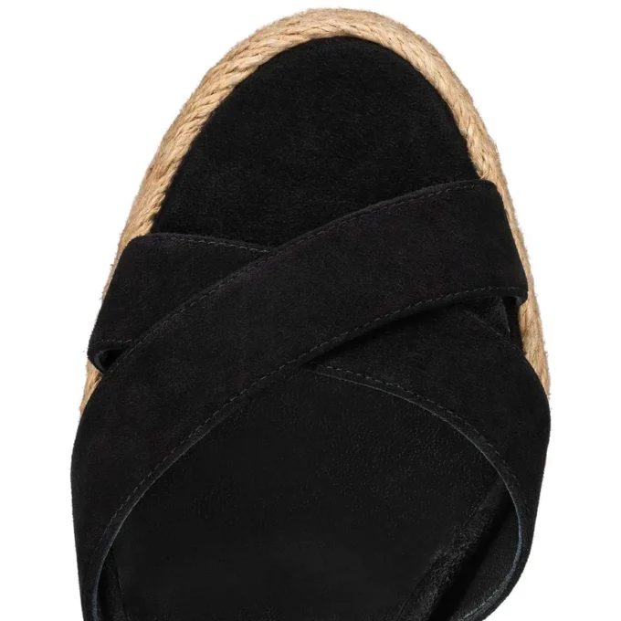 Calakala – Espadrillas da 85 mm – Pelle scamosciata e pelle di vitello – Nero – Donna Calakala – Espadrillas da 85 mm – Pelle scamosciata e pelle di vitello – Nero – Donna