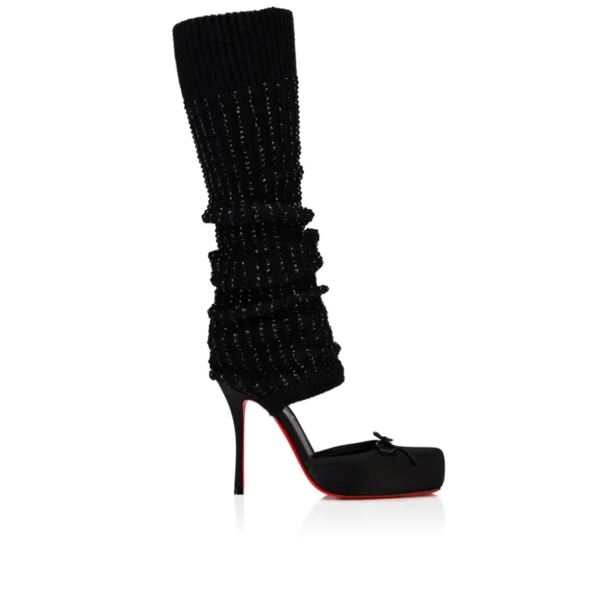 Cassia Annmac – Décolleté da 100 mm – Raso crepe e rete – Nero – Donna Cassia Annmac – Décolleté da 100 mm – Raso crepe e rete – Nero – Donna
