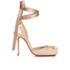 Cassia Lace up – Décolleté con cinturini da 100 mm – Raso crêpe – Blush – Donna
