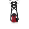 Cassia Lace up – Décolleté con cinturini da 100 mm – Raso crêpe – Nero – Donna