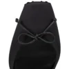 Cassia Lace up – Décolleté con cinturini da 100 mm – Raso crêpe – Nero – Donna